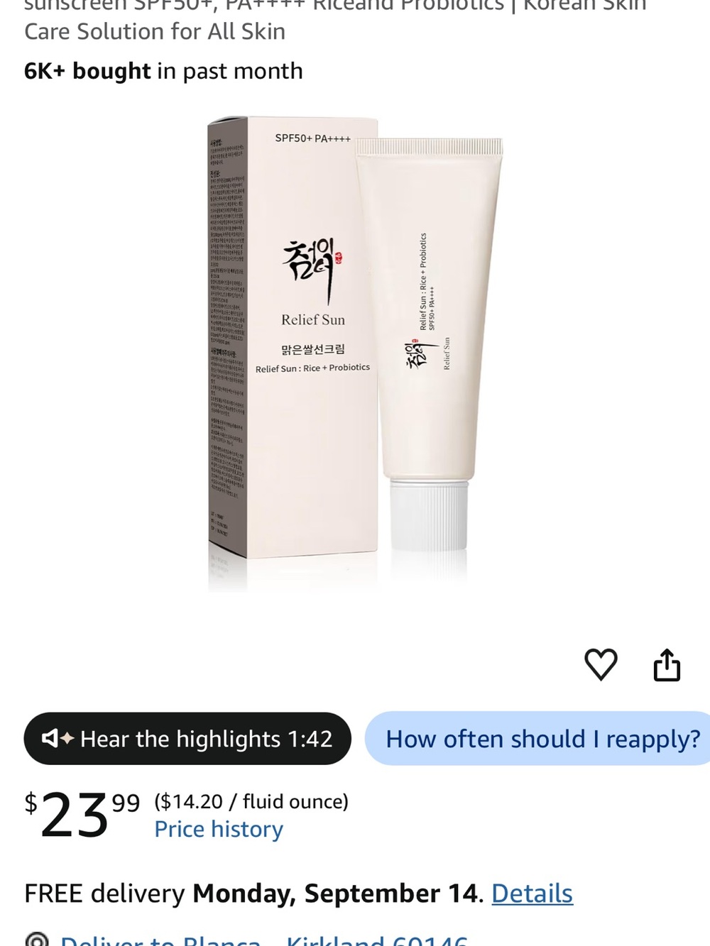 Lightweight Primer SPF50+ PA++++ - White